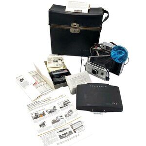 Polaroid 350 Land Camera with Flash and Close Up Kit Includes Case & Accessories